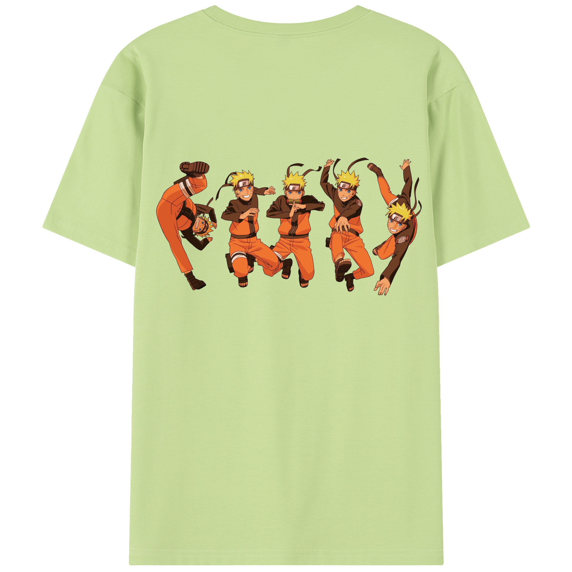 （画像用） NARUTO -ナルト- うずまき ナルト Uzumaki Naruto 綿100％半袖Tシャツ（背面プリント）